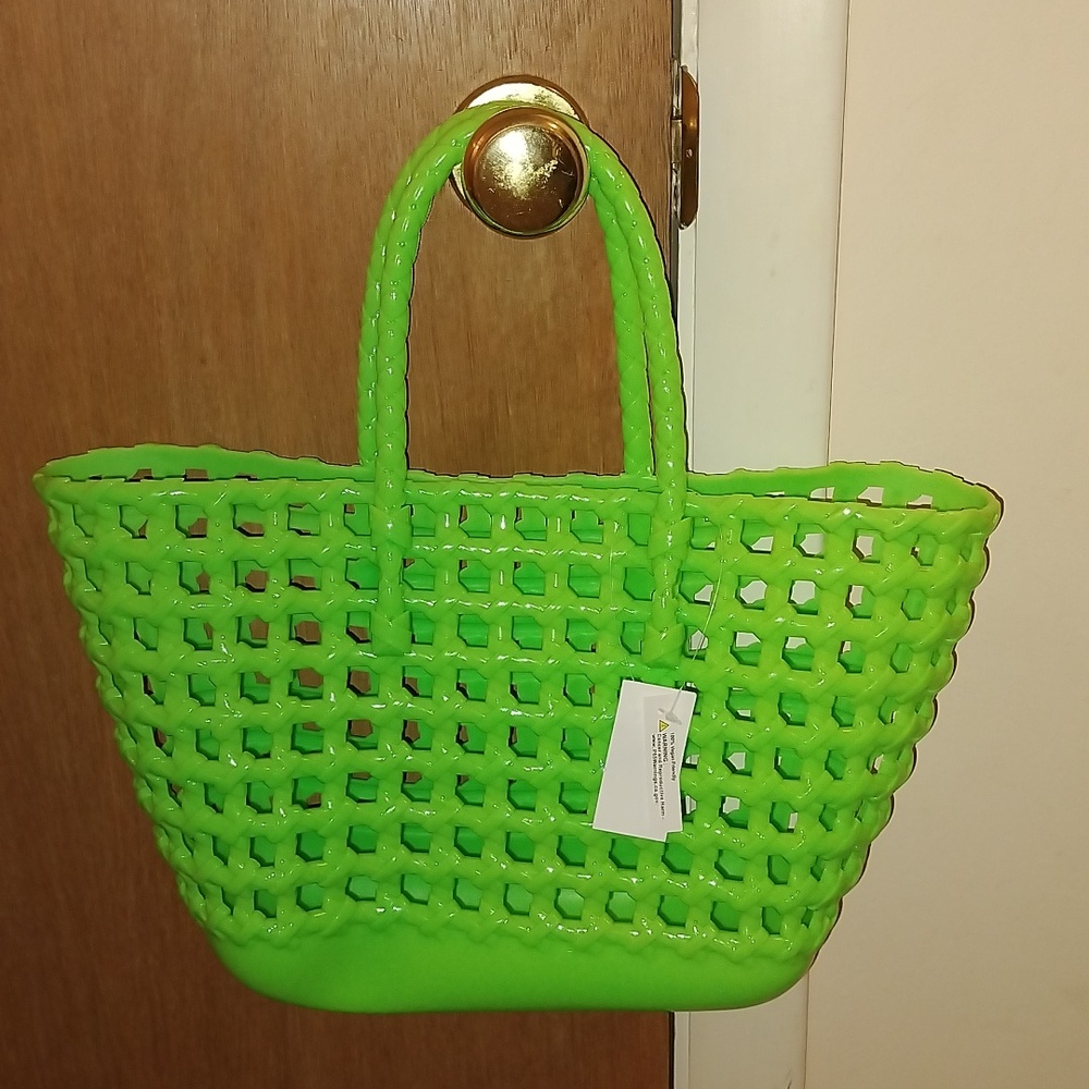 Lime Green Jelly Bag - Picture 5 of 5